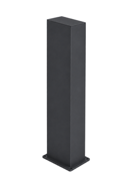 Hliníkový stĺpik 200x100x4 R0,5 s montážnou pätkou