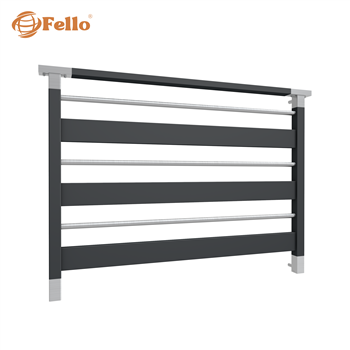 Francúzske zábradlie Rôzne RAL - vložky z nehrdzavejúcej ocele