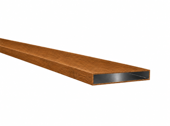 Hliníkový profil 100x30x2 R0,5 - imitácia dreva