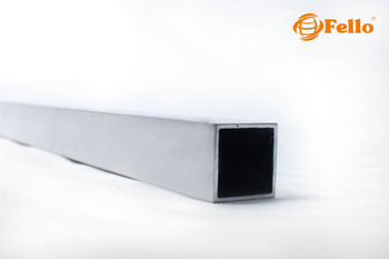 Hliníkový profil 40x40x2 R0,5 - imitácia dreva