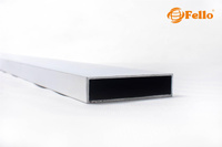 Hliníkový profil 150x50x3 R0,5 - imitácia cortenu